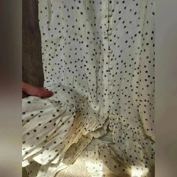 Rails Frida Speckled Dot Midi Flouce Dress Size Large Women's - Picture 12 of 14